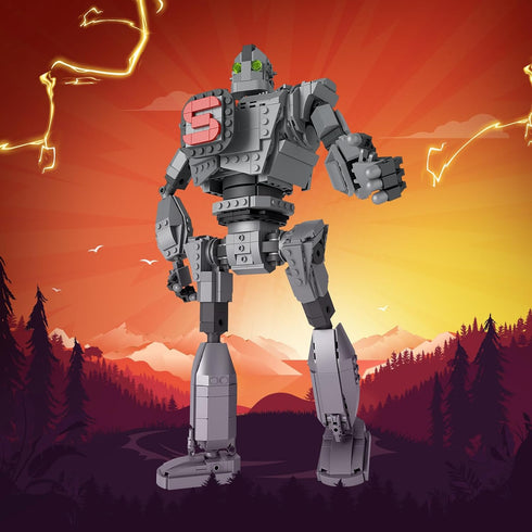 Iron Robot Building Set, Metal Giant Building Block Toys Compatible with Lego, Classic Movie Collectibles, Great Gifts