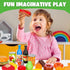 120 Set Piece Deluxe Pretend Play Food Toy Tasty Treats Plastic Cooking and Grocery Shopping Assortment