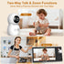 HelloBaby 5.5'' 1080P 1000ft 4000mAh HD Video Baby Monitor with Camera | No WiFi, Hack-Proof Security & Range | Remote