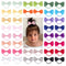 Baby Hair Ties with Bows for Toddler, 40 Pieces 2 Inch Elastic Ponytail Holders for Baby Girls