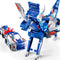 Collision Transforming Dinosaur Car Toy, 2 in 1 Magnet Cars Transform into
