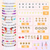 Goldwise Friendship Bracelet Making Kit, 2 Boxes-4952 Pcs with 24 Colors, 3450 Pcs Glass Seed Beads, 1040 Pcs Letter