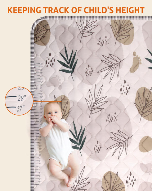BICESTE 71x59 Playpen Mat Foam, Large Baby Play Mat for Babies Kids Toddlers Infants Floor Crawling, Washable
