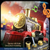 WATUDOU Set 3-5 4-7, Set Set 3 4 5 6 Train for Kids Classic Christmas Electric Train Toys with Steam Locomotive Engine