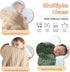 2-Pack, MUKIN Baby Hooded Towels, Muslin Cotton, for Newborn, Infant, Toddler and Kids (Dark Green,Khaki)