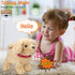 Koonie Talking Plush Golden Retriever Toy, Electronic Interactive Stuffed Puppy for Kids