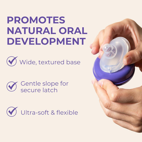 6+ 4 Count 100% Lansinoh NaturalWave Baby Bottle Nipples, Fast Flow, Size F, Months, Soft, Durable Silicone, Made