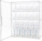 Penitue Baby Bottle Organizer, 3-Tier Clear Acrylic Storage Box with 2 Removable Dividers
