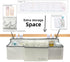 Hanging Baby Diaper Caddy, 3-in-1 Organizer Holder for Baby Crib, Nursery Diaper Stacker Storage for Crib, Changing
