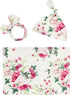 insular Swaddle Blankets Beanie Hat Headband Sets, Newborn Baby Girl Swaddle Sack,