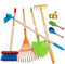 Toddler Gardening Tools, Kids Rake and Shovel Set for Digging Dirt, Children
