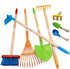 Toddler Gardening Tools, Kids Rake and Shovel Set for Digging Dirt, Children