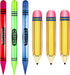 6 Pcs Giant Large Inflatable 41 Inch Crayon Balloons 27 Inch Pencil