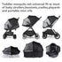2-in-1 2-Way Beberoad Love Universal Stroller Sun Shade & Mosquito Net Baby Stroller Cover with UV Protection & Zipper