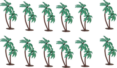 Palm Trees with Coconuts Cake/Cupcake Toppers, 12 pcs by A1 Bakery Supplies