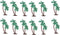 Palm Trees with Coconuts Cake/Cupcake Toppers, 12 pcs by A1 Bakery Supplies