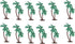 Palm Trees with Coconuts Cake/Cupcake Toppers, 12 pcs by A1 Bakery Supplies