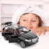 BDTCTK 1:32 Compatible X5 SUV Model Car Toy, Zinc Alloy Pull Back Car with Sound and Light (Black)