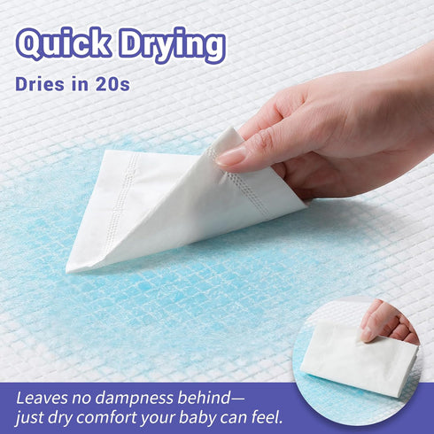 100 Pack 18" 24" Disposable Changing Pads for Baby, x Super Absorbency Disposable Underpads Large Bed Pads Absorbent