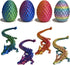KyooteLfv 3D Printed Dragon Fidget Toy - Articulated Dragon Egg Surprise for Adults