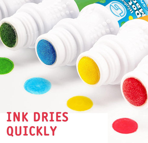 Dot Markers | 10 Washable Color Bingo Daubers for Toddlers, Toddler Activities, Bingo Markers, and Activity Book