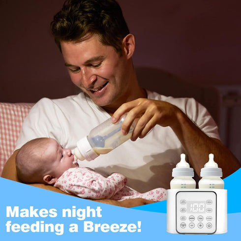 Winged Whale 9-in-1 24H Baby Bottle Warmer Multifuntion Breast Milk Warmer, Fast Baby Food Heater and Defrost Warmer