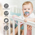 Toy Straps for Baby, Pacifier Holder Clip with Self-Adjusting Bayonet, BPA-Free Silicone for Teethers and Baby Bottles