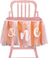 VANGNING HighChair Banner - First Birthday Party Decorations, One High Chair Tutu Skirt