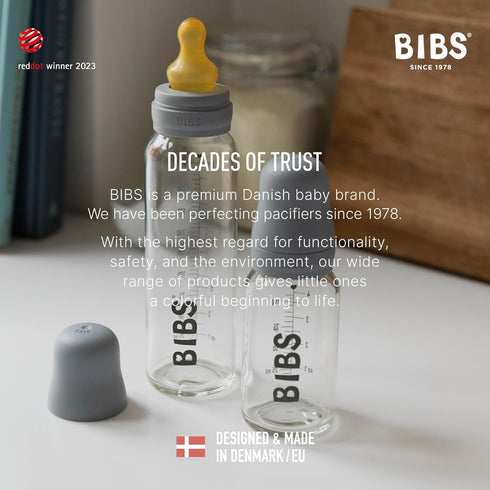 Set. Set, BIBS Bottle Kit - Part of Mix and Match with BIBS Glass Bottles in Different Sizes, Bottle Kit Color - Part