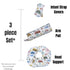 Set, Infant Car Seat Head Support White Mountain Print, Newborn Head Rest, Baby Strap Covers, Carry Cushion