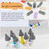 soarup90000 2 Pack Set, Set Baby Bottle Cleaner Replacement Heads, for Bottle Brush and Nipple Brush, Compatible