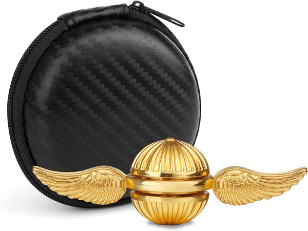 Golden Orb Fidget Spinner - Cool Metal Ball Toy for Stress Relief, Desk Decor, Sensory Toy for All Ages