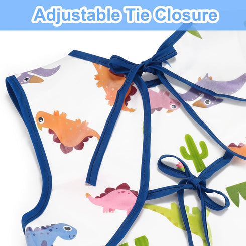 Accmor Waterproof Baby Bibs for Eating, Mess Proof Toddler Feeding Bibs for Girls Boys