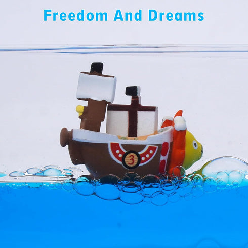 Honsheng Unsinkable Boat One Thousand Pirate Ship Piece Model Sunny Toys in a Bottle Box Acrylic Cruise Ship Fluid