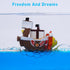 Honsheng Unsinkable Boat One Thousand Pirate Ship Piece Model Sunny Toys in a Bottle Box Acrylic Cruise Ship Fluid