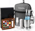 Drmukie Mini Watercolor Paint Set All-in-One 15-Color Walnut Wood Travel Watercolor Kit with