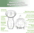 4oz/100ml 2.5oz/75ml haakaa Manual Breast Pump for Breastfeeding and Ladybug Milk Collector Combo, Food-Grade Silicone
