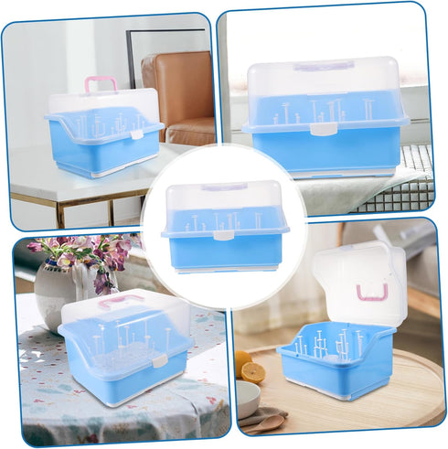 GALPADA Plastic Milk Bottle Drying Box Organizer for Newborn Essentials