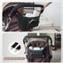 Stroller Organizer - Stylish Quilting Nylon, Universal Fit, Detachable Bag, Adjustable Multi-Storage for Baby Stroller