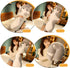 Soft Cat Plush Pillow - Long Stuffed Animals Sleeping Pillow, Cute Long Body Pillow Gift for Kids (43.5inch, Grey)