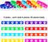 Gejoy 48 Pcs Paw Print Rubber Bracelets - Multicolor Dog Paw Print Silicone Wristbands for Birthday Party Supplies