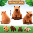 Hollowfly 5 Mommy 4 Pcs Capybara Stuffed Animals Capybara Plush Gift for Stuffed Kids with Cute Babies Inside Soft
