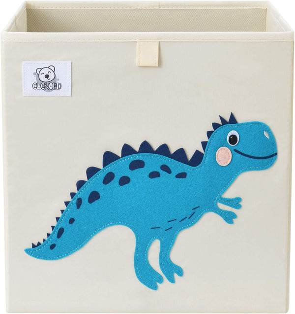 CLCROBD Foldable Animal Cube Storage Bins - Fabric Toy Box/Chest/Organizer for Toddler/Kids Nursery, 13 inch
