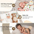 Set (61-09) Animal Newborn Swaddle Blanket, Baby Receiving Blankets with Headband and Beanie for Boys Nursery Swaddle