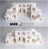 980 3D Magic Maze Building Blocks, PCS Transformable Castle Folds into Cube, Puzzle Optical Illusion Architecture Model