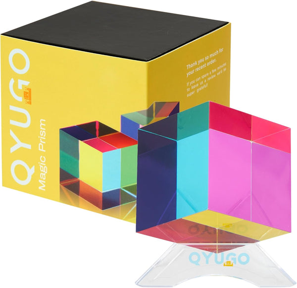 QYUGO Color Cube in Acrylic (50mm) Acrylic CMY Color Mixing Desk Toy