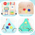 Asweets Wooden Baby Walker Push and Pull Learning Activity Walker Kids Activity Toy Multiple Activities Center Develops