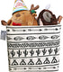Storage Basket Fabric Organizer Bin - Perfect for Toys, Books, Clothes, and Pets - Black