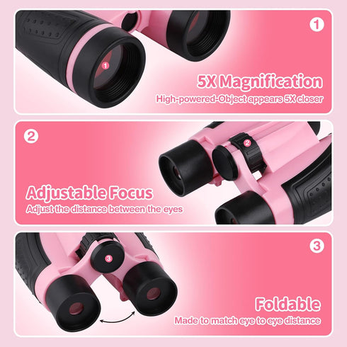 Set 3-12 GIFTINBOX Bug Catcher Kit for Kids - Outdoor Explorer Toys for Kid - Bug Catching Kits with Binoculars Nature