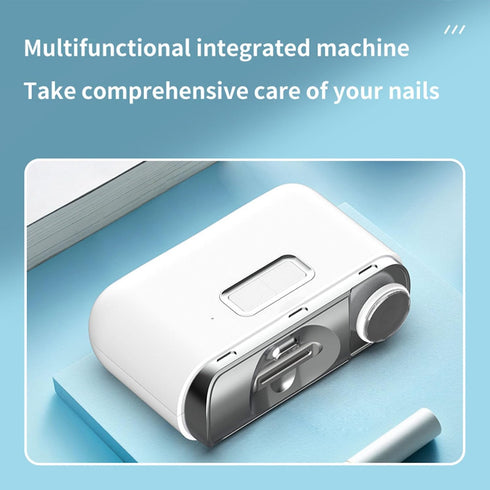 Trimmer, 2-in-1, Electric Nail Electric Nail Clipper, File & Polisher Portable Nail Care Tool for Baby, Kids, Adults